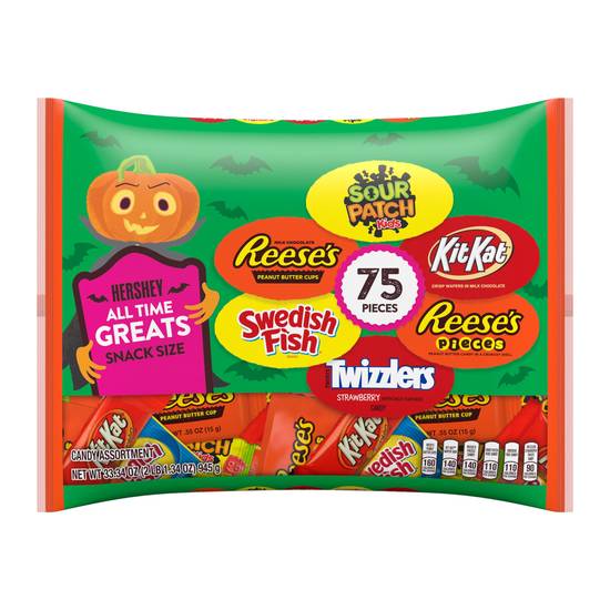 Order Hershey's All Time Greats Snack Size Candy, 33.34 oz - 75 ct food online from Rite Aid store, Madison on bringmethat.com