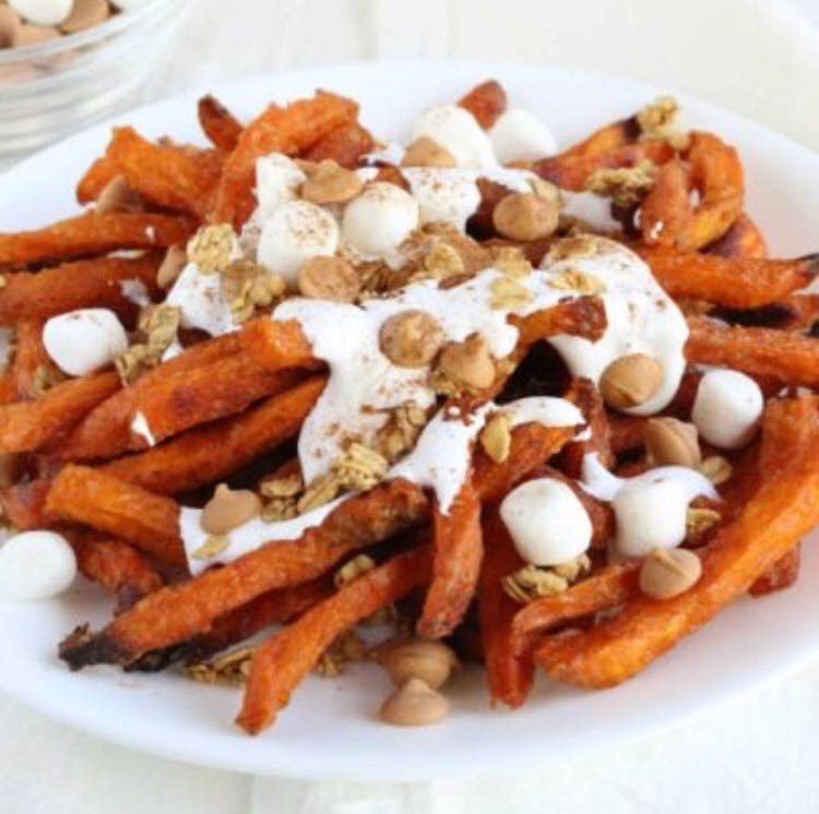 Order Sweet Potato Fries - Dessert food online from Hometown Pizza Cafe store, Water Valley on bringmethat.com