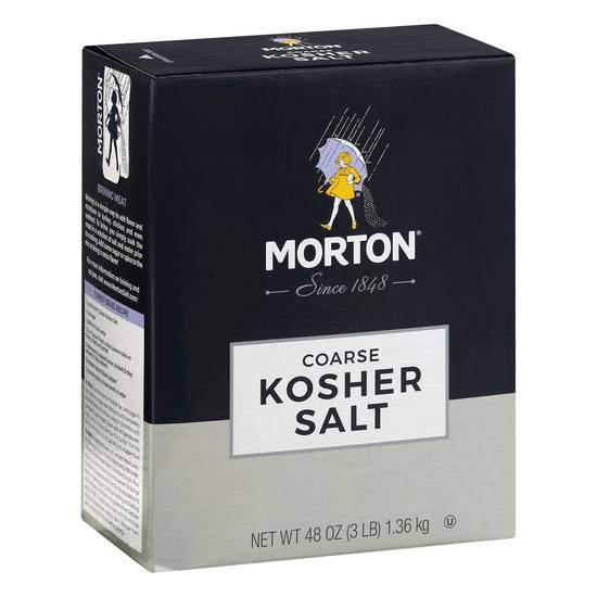 Order Morton · Salt Kosher Coarse (48 oz) food online from Harveys Supermarket store, Americus on bringmethat.com