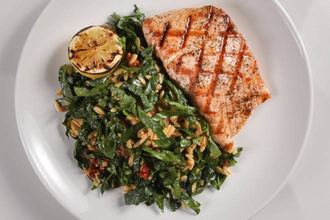 Order GRILLED SALMON food online from Macaroni Grill store, Strongsville on bringmethat.com
