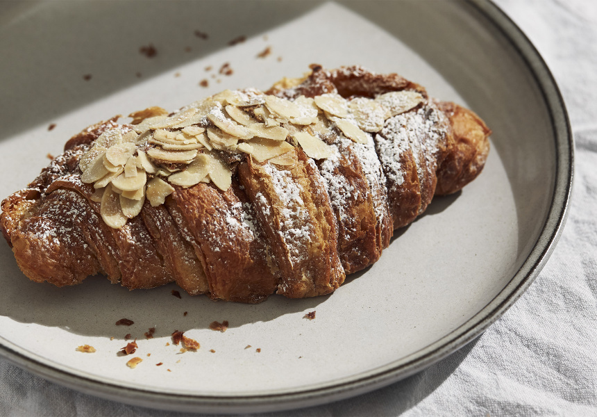 Order Almond Croissant  food online from Cha Redefine store, Los Angeles on bringmethat.com