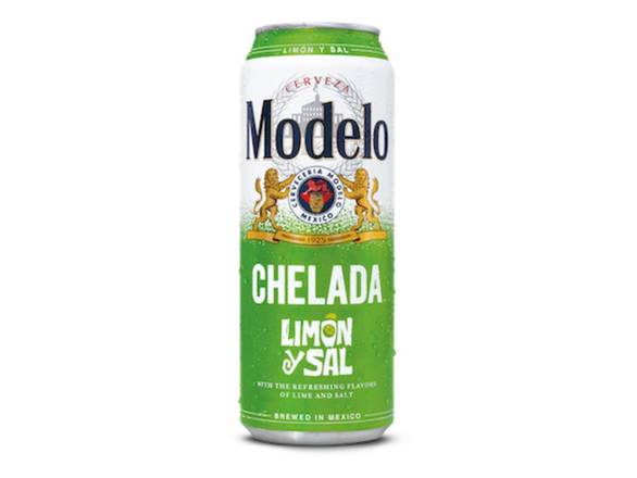 Order Modelo Chelada Limon y Sal Mexican Import Flavored Beer - 24oz Can food online from Zest Market & Liquor store, Phoenix on bringmethat.com