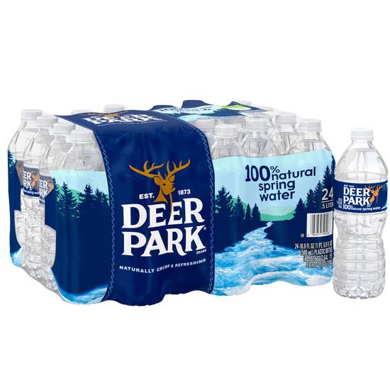 Order Deer Park 100% Natural Spring Water Plastic Bottle 16.9 OZ, 24CT food online from Cvs store, LANETT on bringmethat.com
