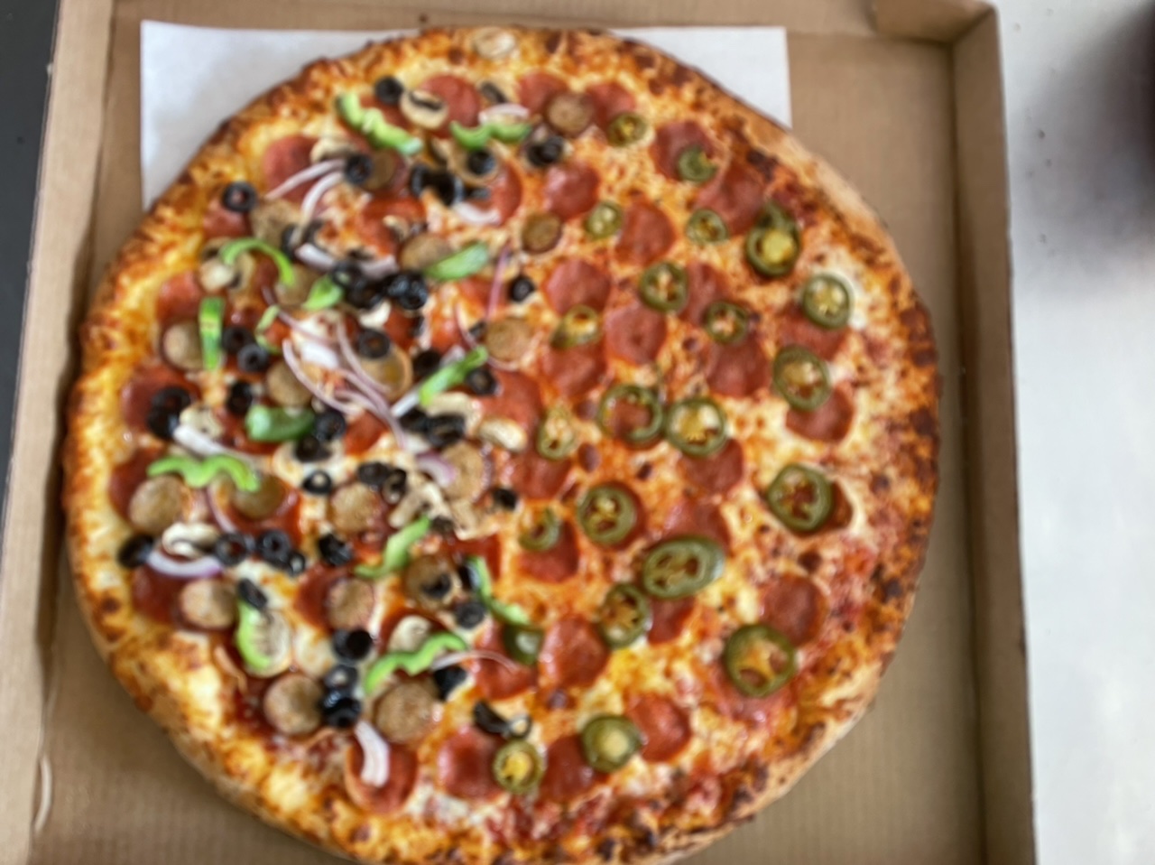 Order Extra Large 2 Topping Pizza and 12 wings deal food online from Cafe Bambino's store, Pasadena on bringmethat.com