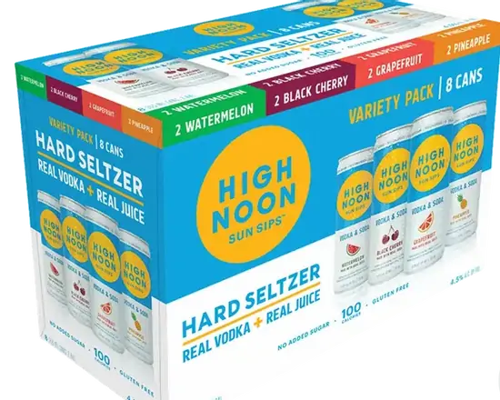 Order High Noon Hard Seltzer Variety Pack Original 8 Pack 12oz cans food online from Sousa Wines & Liquors store, Mountain View on bringmethat.com