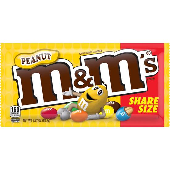 Order M&M's Peanut Milk Chocolate Candy Sharing Size, 3.27 OZ food online from Cvs store, DOVER on bringmethat.com