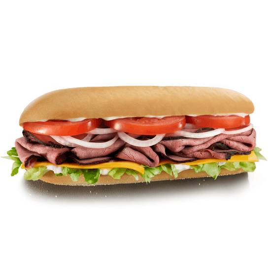 Order Roast Beef & Cheddar food online from Cousins Subs store, Grafton on bringmethat.com