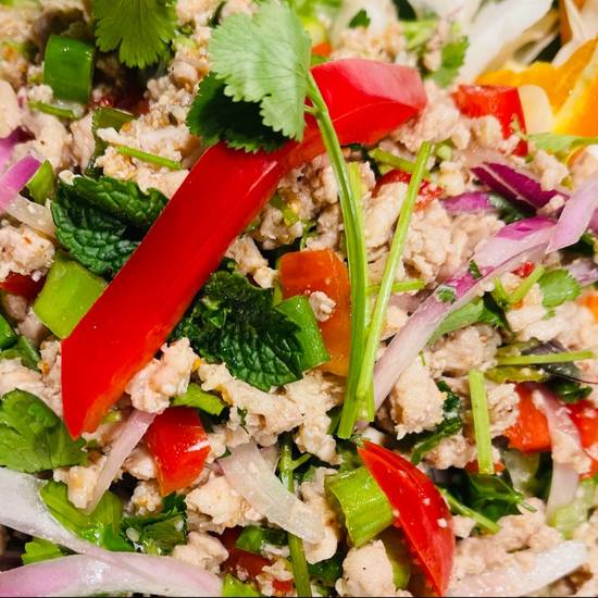 Order Larb Gai Salad  food online from Thai Palace store, Sacramento on bringmethat.com