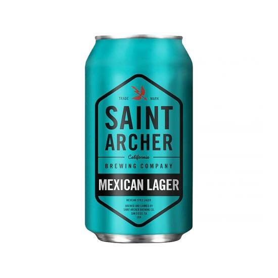 Order Saint Archer Mexican Lager  | 5% abv food online from Pink Dot Venice/Sm store, Santa Monica on bringmethat.com
