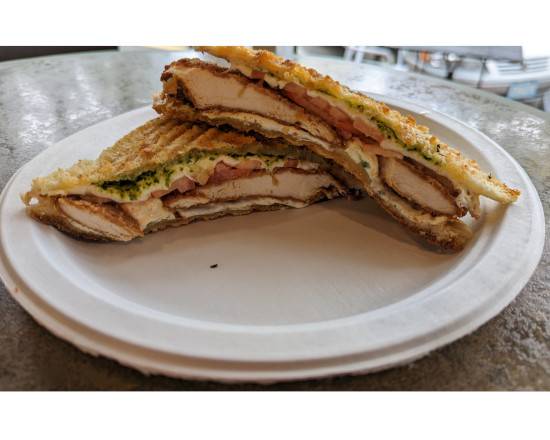 Order Pesto Chicken Panini food online from The Best of Everything store, Ridgewood on bringmethat.com
