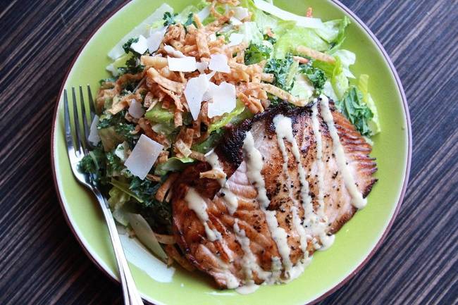 Order Kale Caesar food online from Ling &amp; Louie Asian Bar & Grill store, Meridian on bringmethat.com