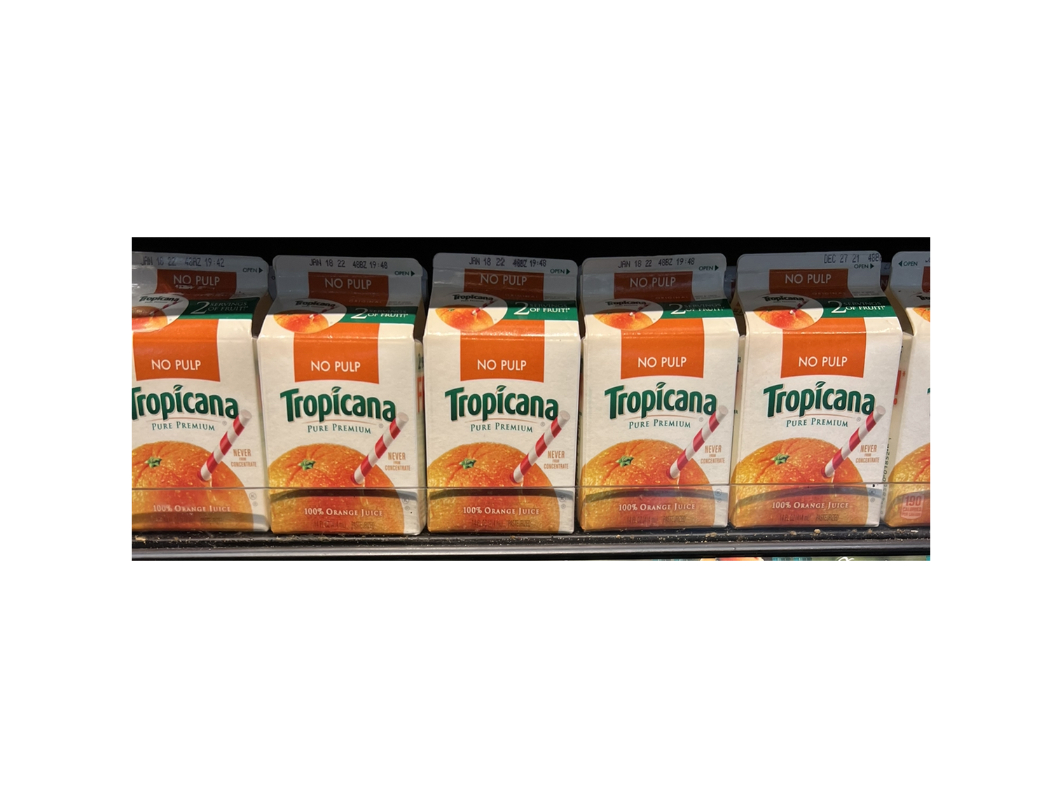 Order Tropicana Pint food online from Brooklyn Bagel And Coffee Company store, Woodside on bringmethat.com