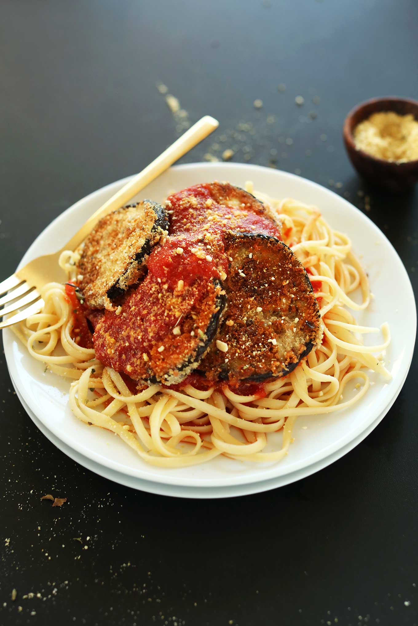 Order Al Forno Baked Eggplant Parmigiana food online from New York Pizza Co store, Riverside on bringmethat.com
