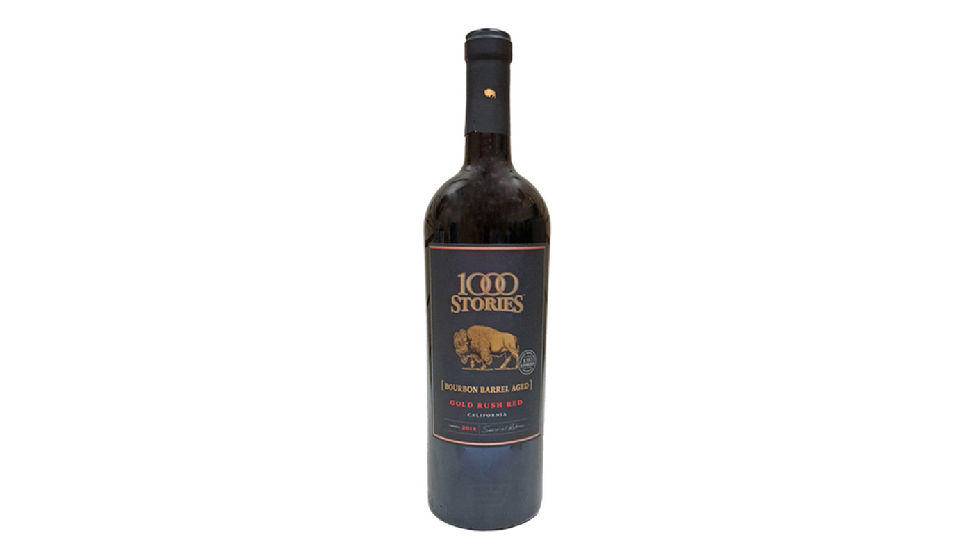 Order 1000 Stories Gold Rush Red Mendocino County Bourbon Barrel Aged Red Wine Blend 750mL food online from M & M Liquor & Jr Market store, Anaheim on bringmethat.com