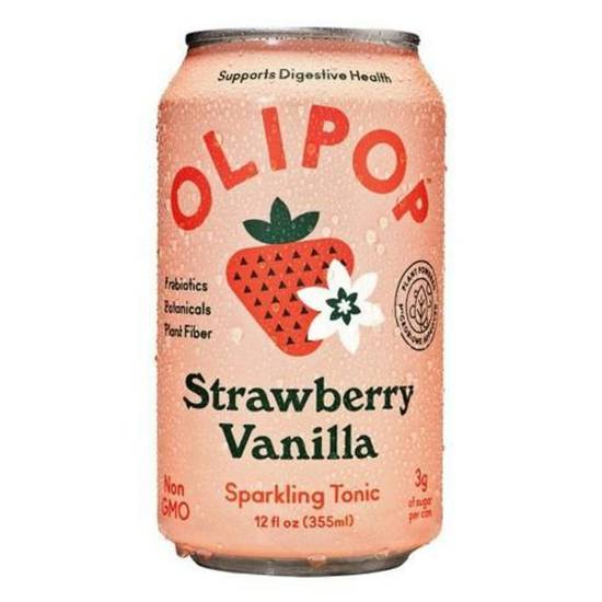 Order Oli Pop Sparkling Tonic - Strawberry Vanilla food online from IV Deli Mart store, Goleta on bringmethat.com
