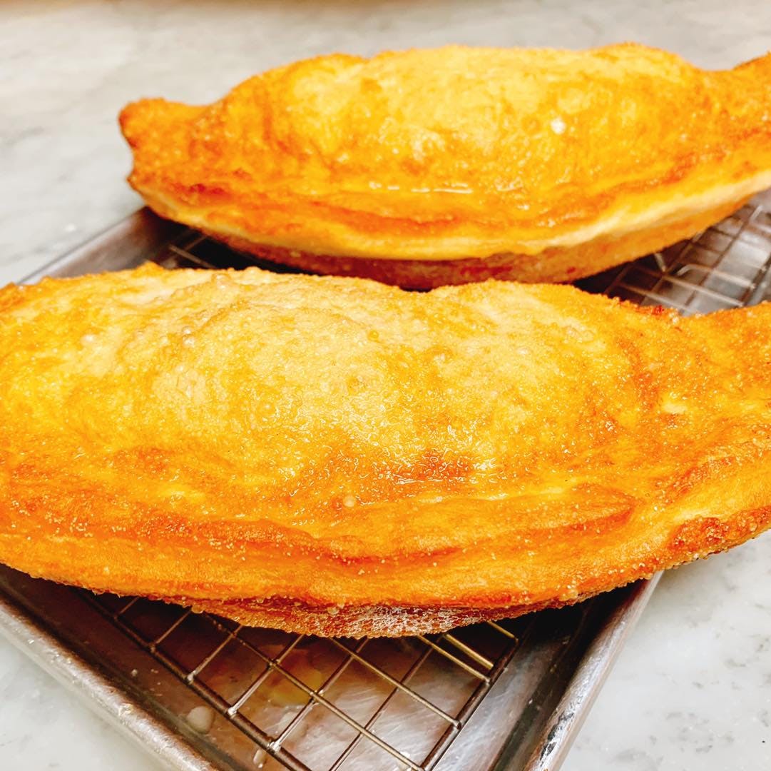 Order Ham & Cheese Calzone - Calzone food online from Angelo's Pizza and Sub Shop store, Matawan on bringmethat.com