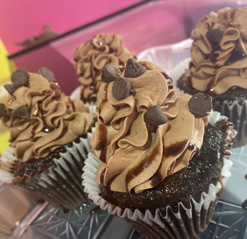 Order Double Chocolate Cupcake food online from Busy Boss Bakery store, Cleveland on bringmethat.com