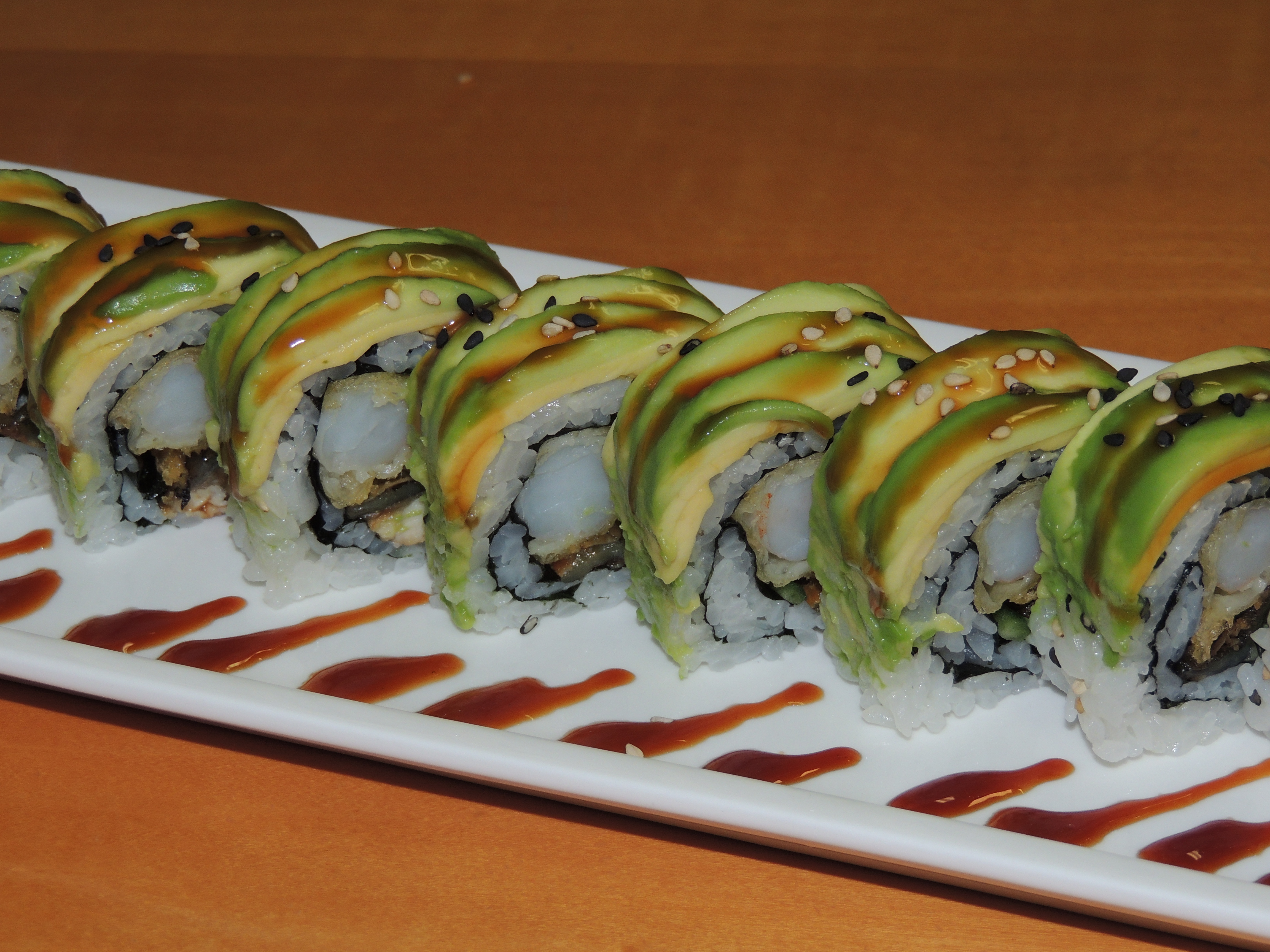 Order Caterpillar Roll food online from Minami Sushi store, San Leandro on bringmethat.com