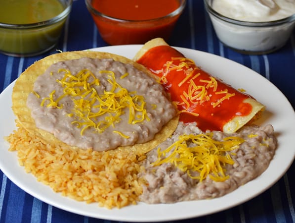 Order 4. Tostada and Enchilada food online from Federico's Mexican Food store, Phoenix on bringmethat.com