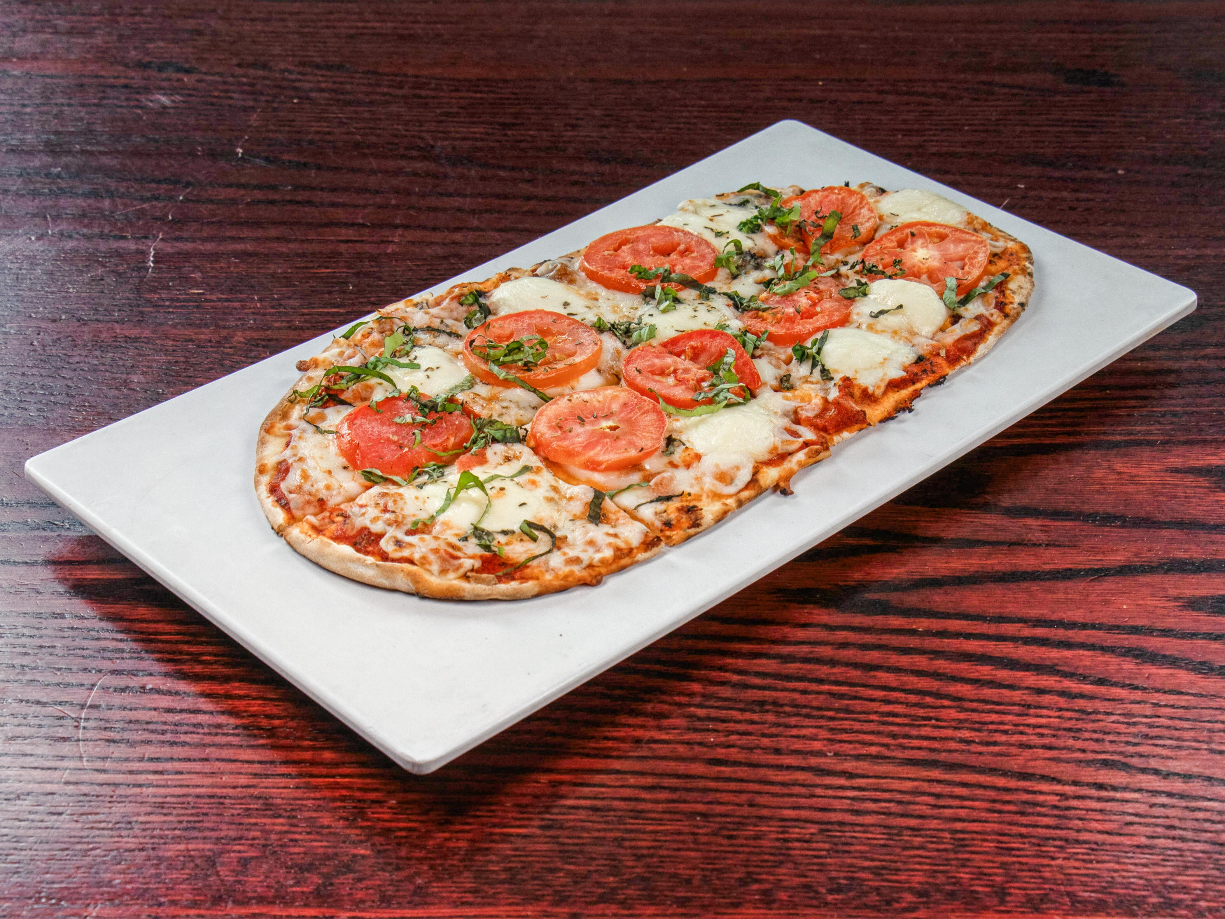 Order Margherita Flatbread food online from The Bungalow Alehouse store, Ashburn on bringmethat.com