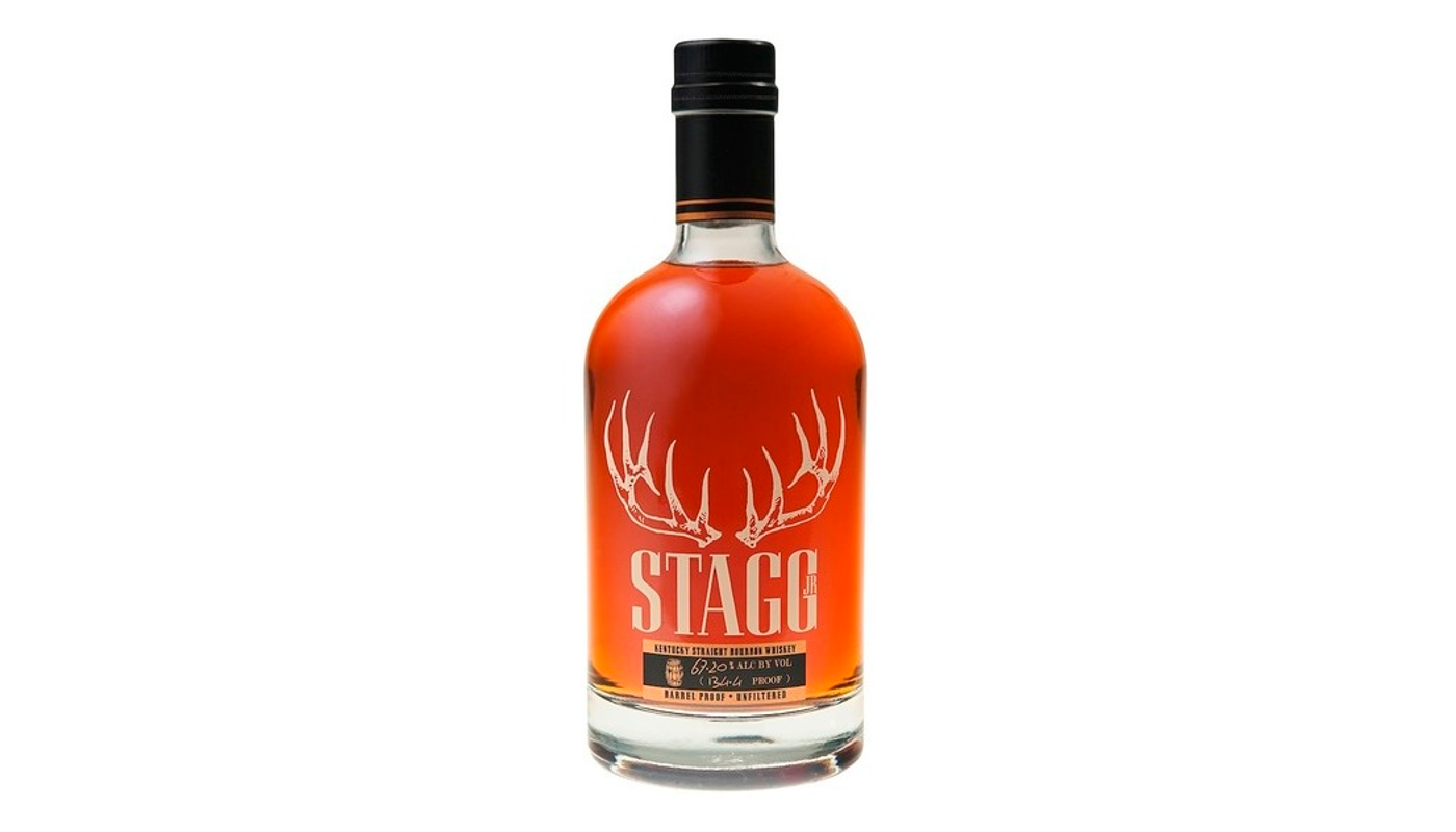 Order ✨ Stagg Jr. Barrel Proof Kentucky Straight Bourbon Whiskey (67.2% ABV) food online from JR Food Mart store, Camarillo on bringmethat.com