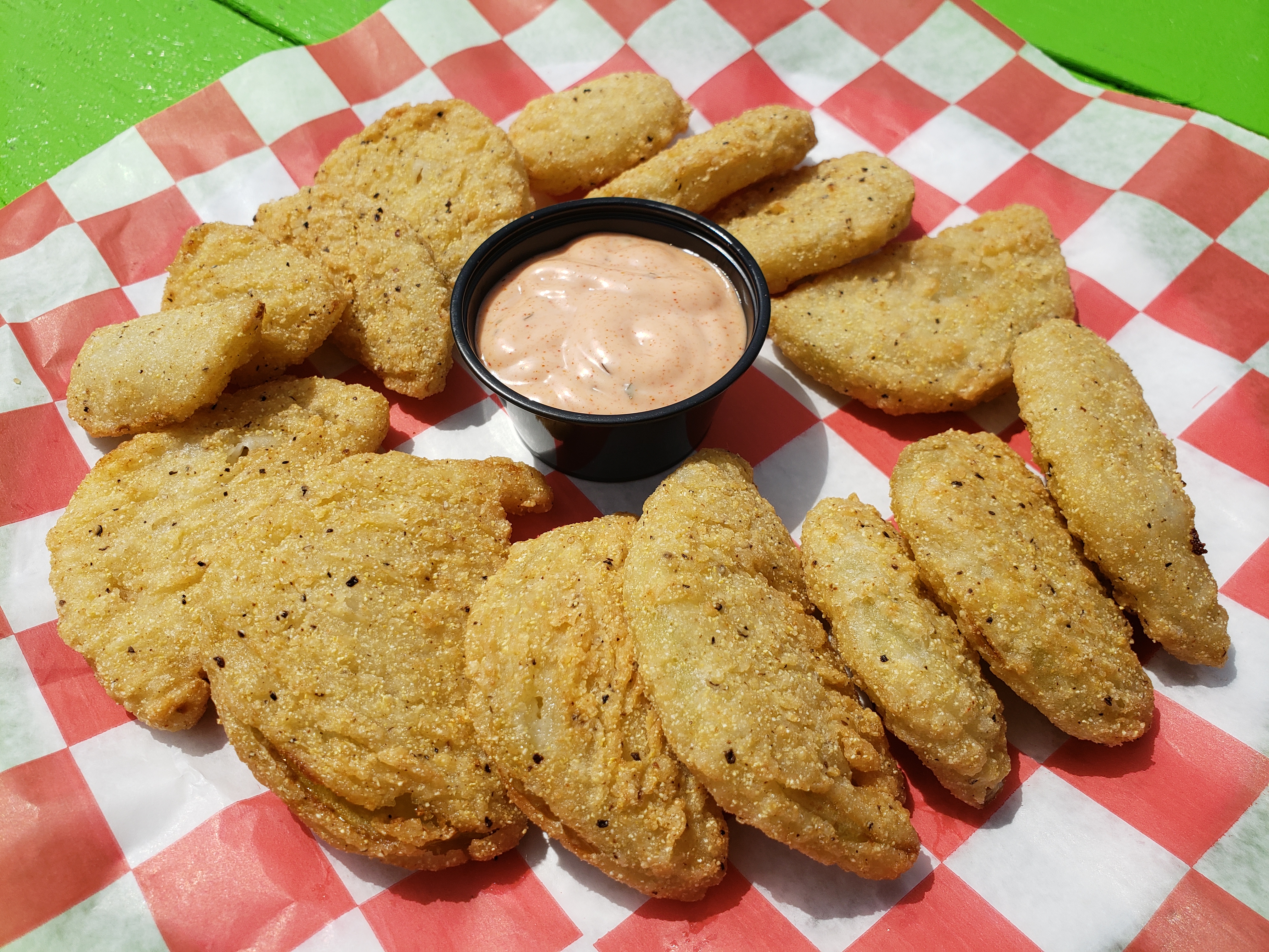 Order Fried Green Tomatoes food online from Bourre store, Atlantic City on bringmethat.com