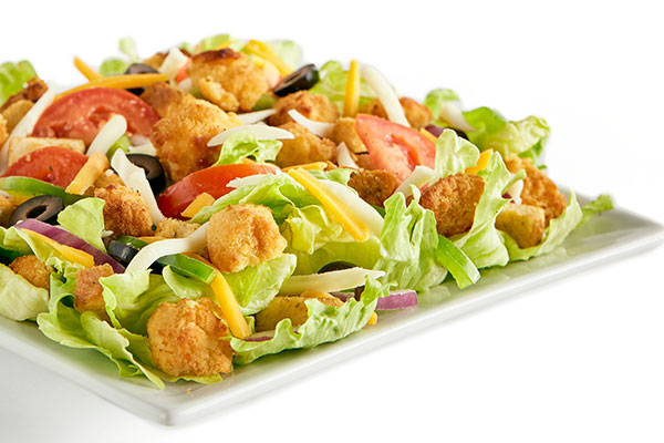 Order Crispy Chicken Salad food online from Pizza Guys store, Atwater on bringmethat.com