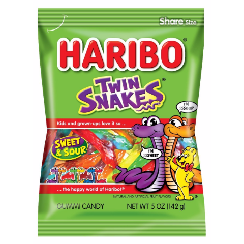 Order Haribo Twin Snakes 5oz food online from 7-Eleven store, Huntsville on bringmethat.com