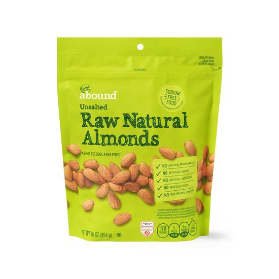 Order Gold Emblem Abound Unsalted Raw Natural Almonds, 16 OZ food online from Cvs store, VINELAND on bringmethat.com