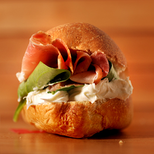Order #9. Prosciutto and Mascarpone food online from Pane Pane Sandwiches store, Seattle on bringmethat.com