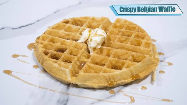 Order Crispy Belgian Waffle food online from Penelope's Coffee and Tea store, Foster City on bringmethat.com