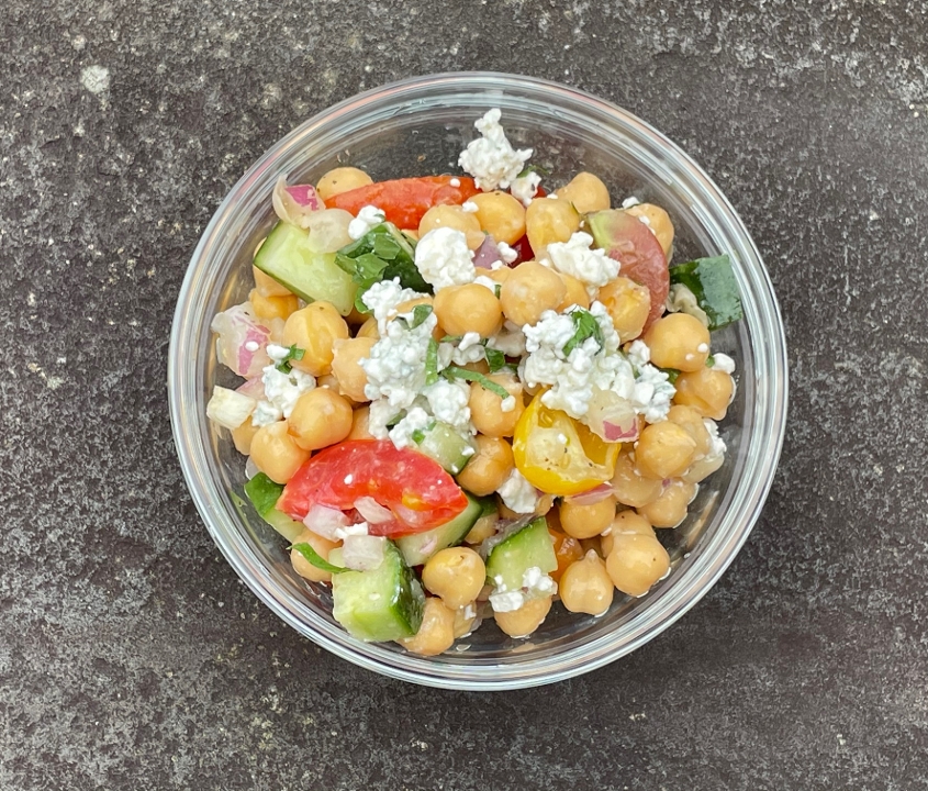 Order Chickpea Side Salad food online from Aux Delices store, Darien on bringmethat.com