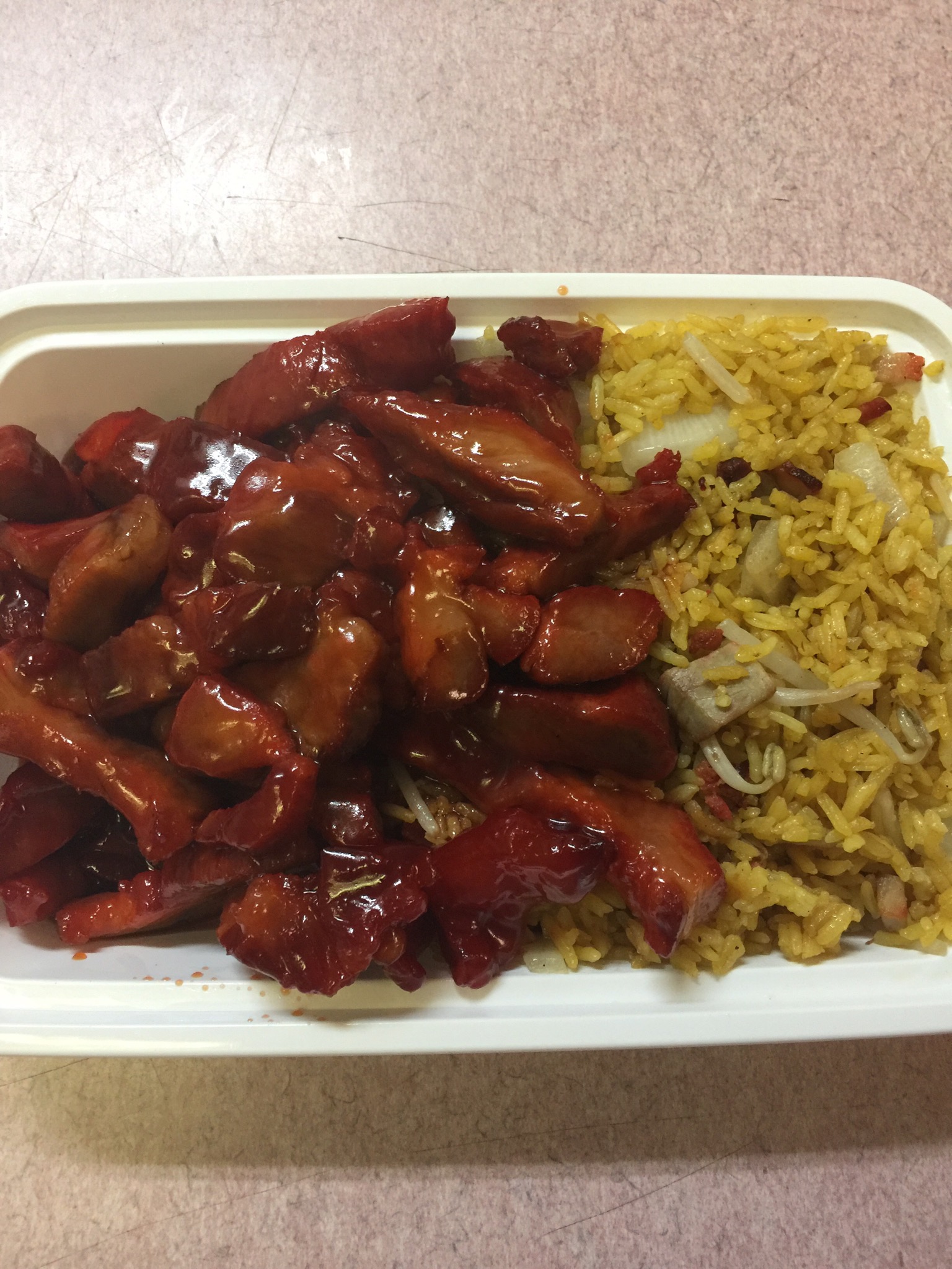 Order C14. Boneless Spare Ribs Combination Platter food online from China Wok store, Harrison on bringmethat.com