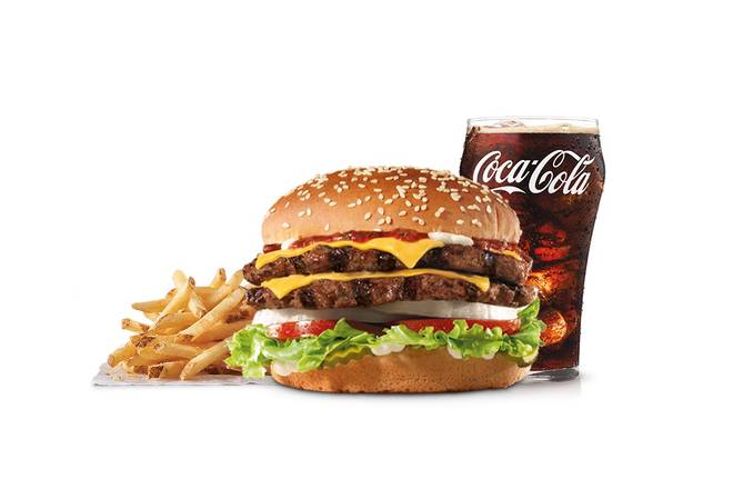 Order Super Star® with Cheese Combo food online from Carl's Jr. store, Brawley on bringmethat.com
