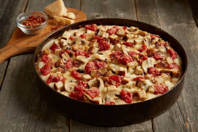 Order Great White® Pizza - Mini food online from Bj Restaurant & Brewhouse store, Little Rock on bringmethat.com