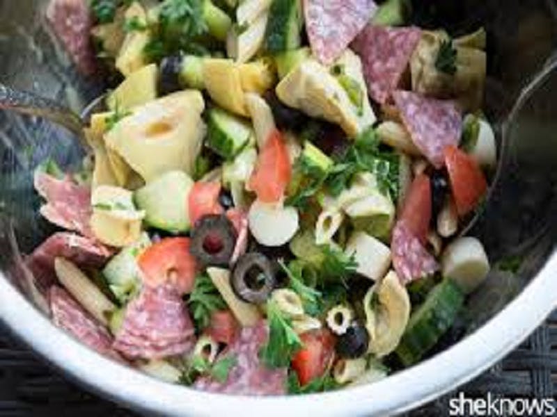 Order Antipasto Salad - Small food online from Pizza World store, North Las Vegas on bringmethat.com