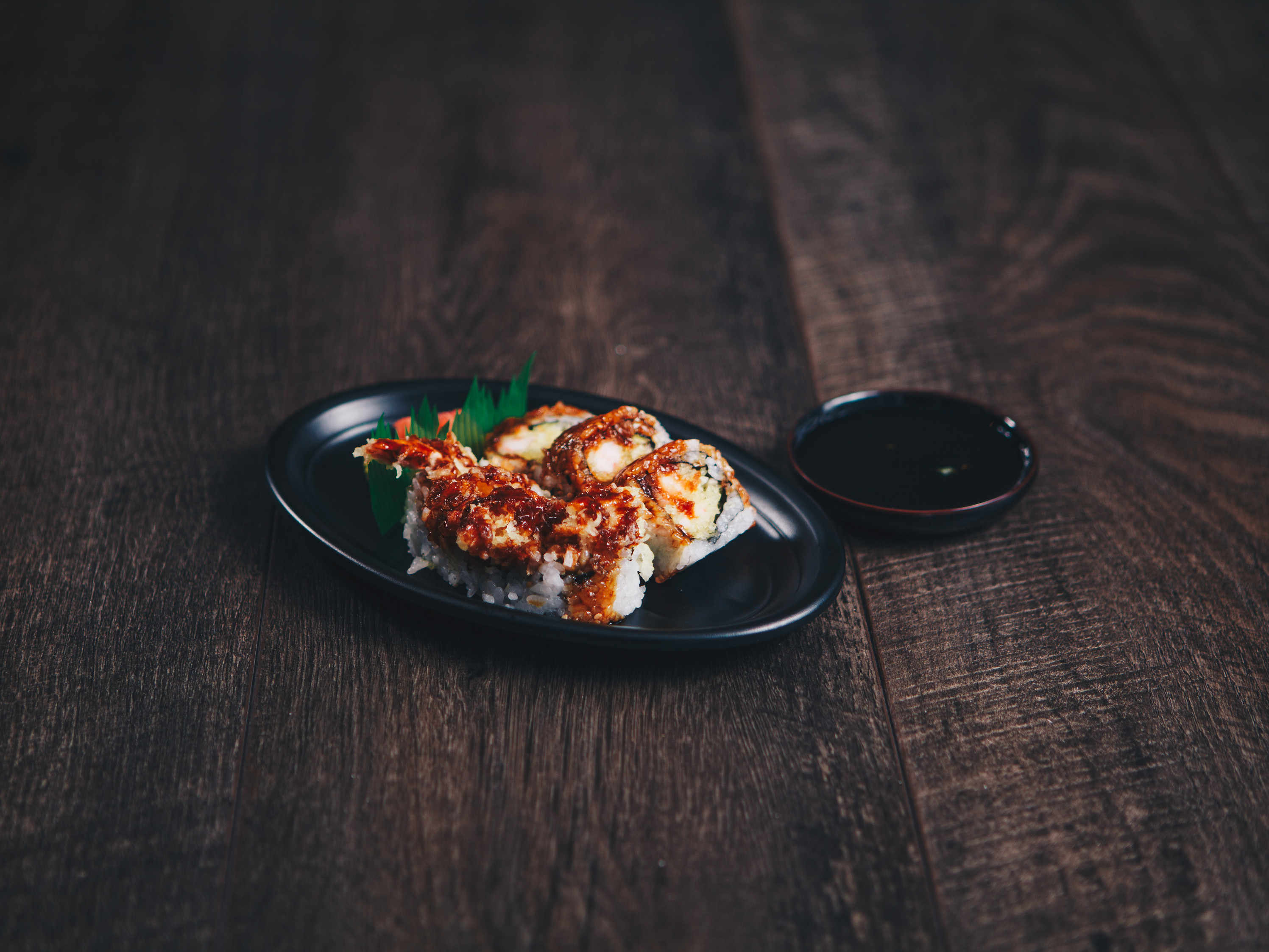 Order R7. Shrimp Tempura Roll food online from Kyoto Steakhouse Of Japan store, Saint Peters on bringmethat.com