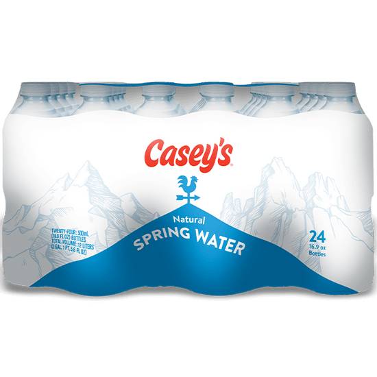 Order Casey's Spring Water 24pk 0.5L food online from Casey's store, Omaha on bringmethat.com