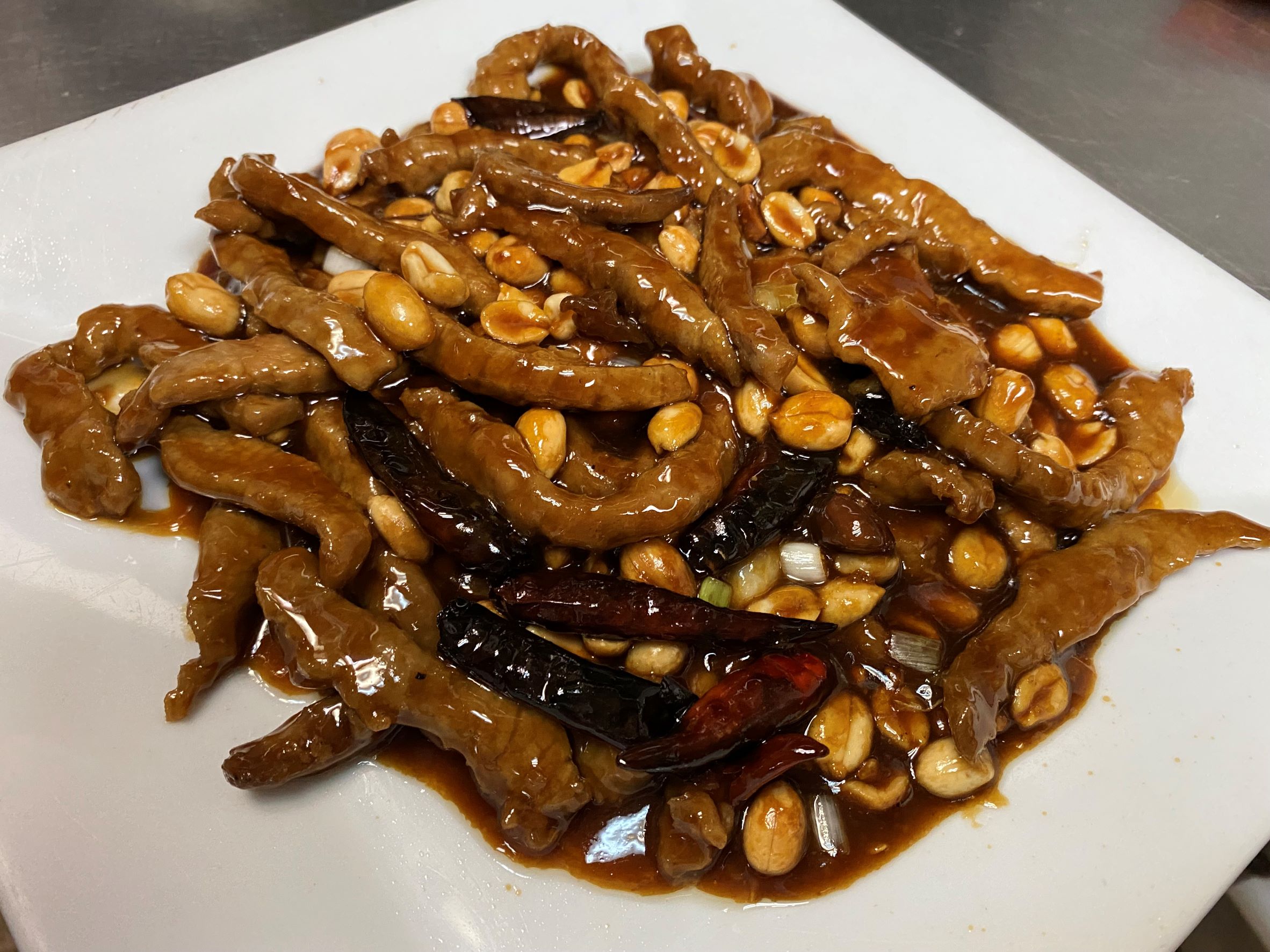Order Kung Pao Beef food online from Red Pepper Chinese Restaurant store, RICHFIELD on bringmethat.com