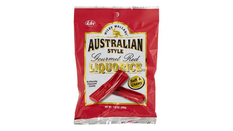 Order Wiley Wallaby Australian Style Gourmet Red Liquorice food online from Red Roof Market store, Lafollette on bringmethat.com
