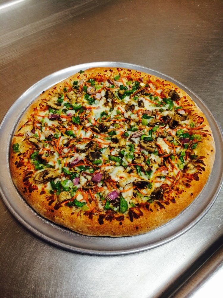 Order Burger Pizza - Medium 12'' (8 Slices) food online from 5 Star Pizza And Wings store, Fontana on bringmethat.com
