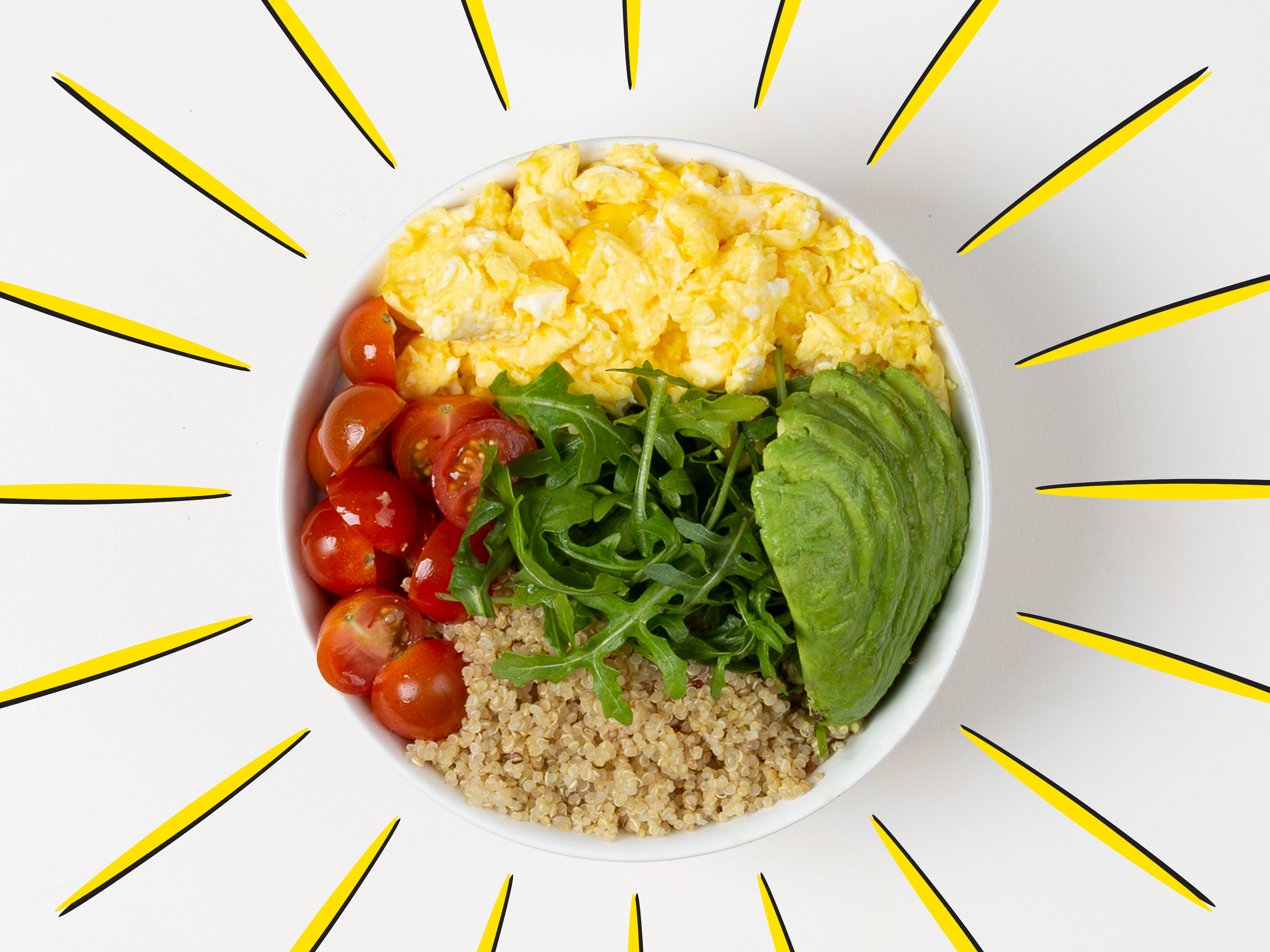 Order Quinoa Breakfast Bowl food online from Get Yolked! store, Santa Monica on bringmethat.com