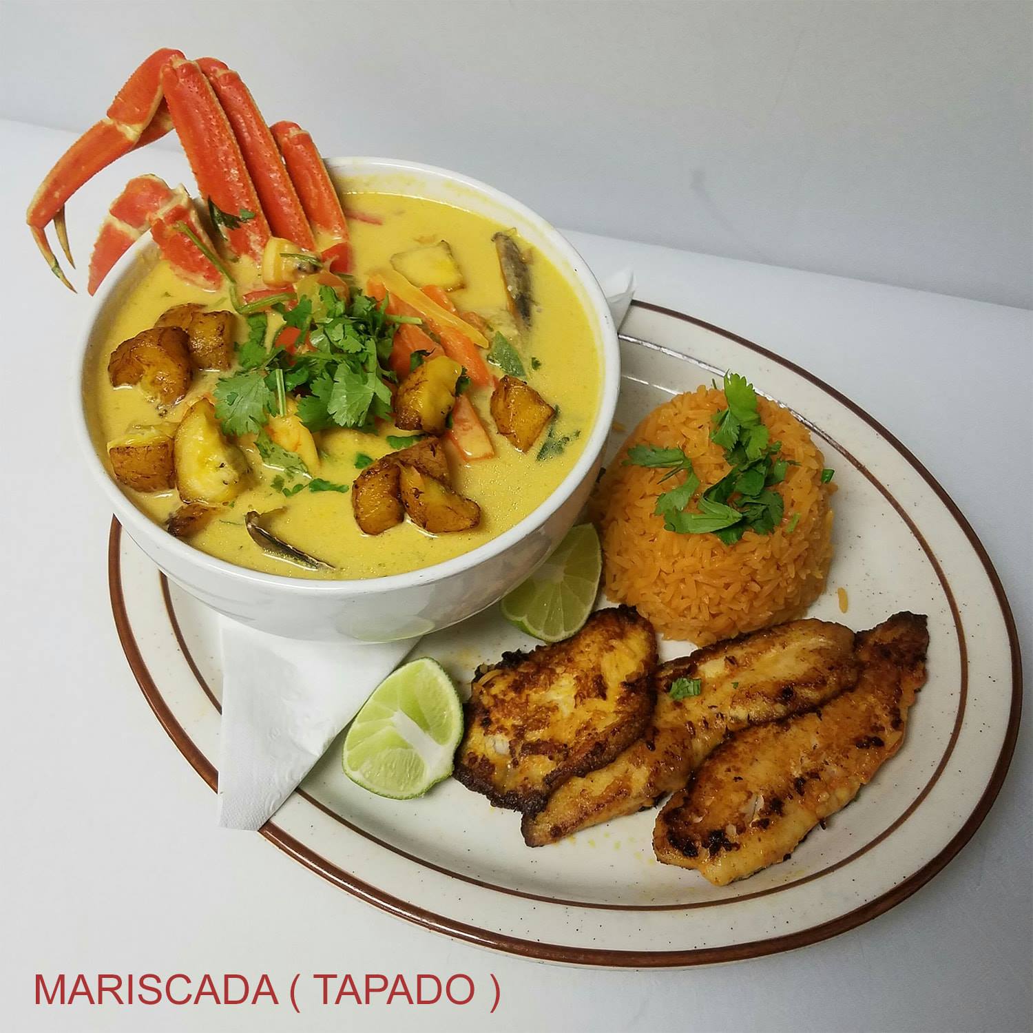 Order Mariscada Soup food online from Jacky's Restaurant store, Sioux Falls on bringmethat.com