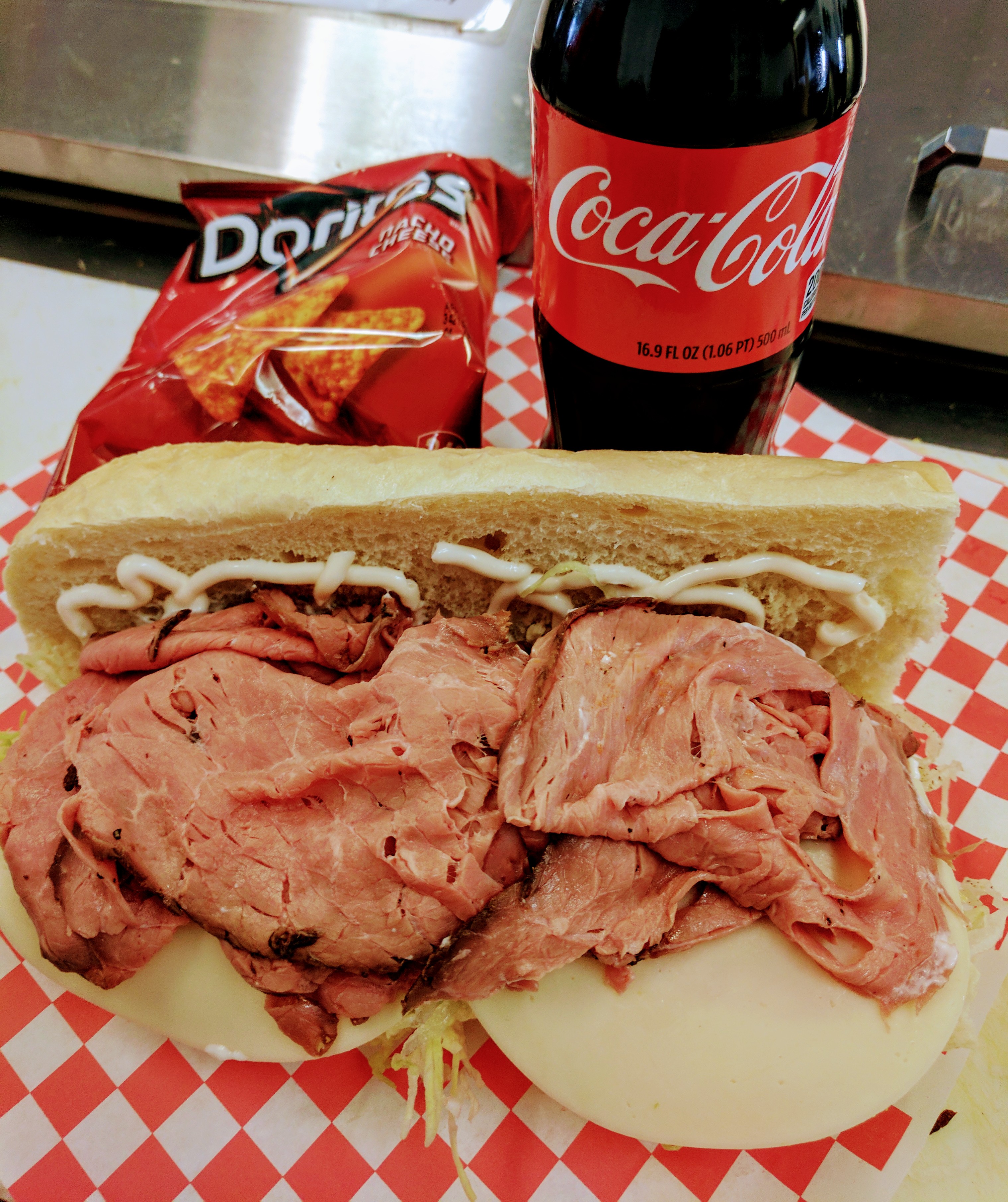 Order The London Broil (Roast Beef) food online from A Brother Deli store, Denver on bringmethat.com