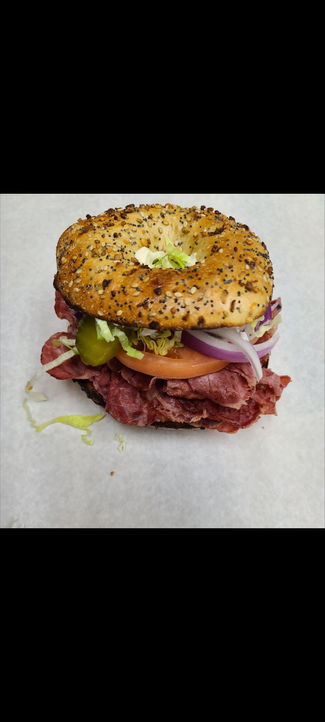 Order Grilled Pastrami Tomatoes Pickles Lettuce & Red Onions  food online from American Gourmet Foods Deli store, New York on bringmethat.com