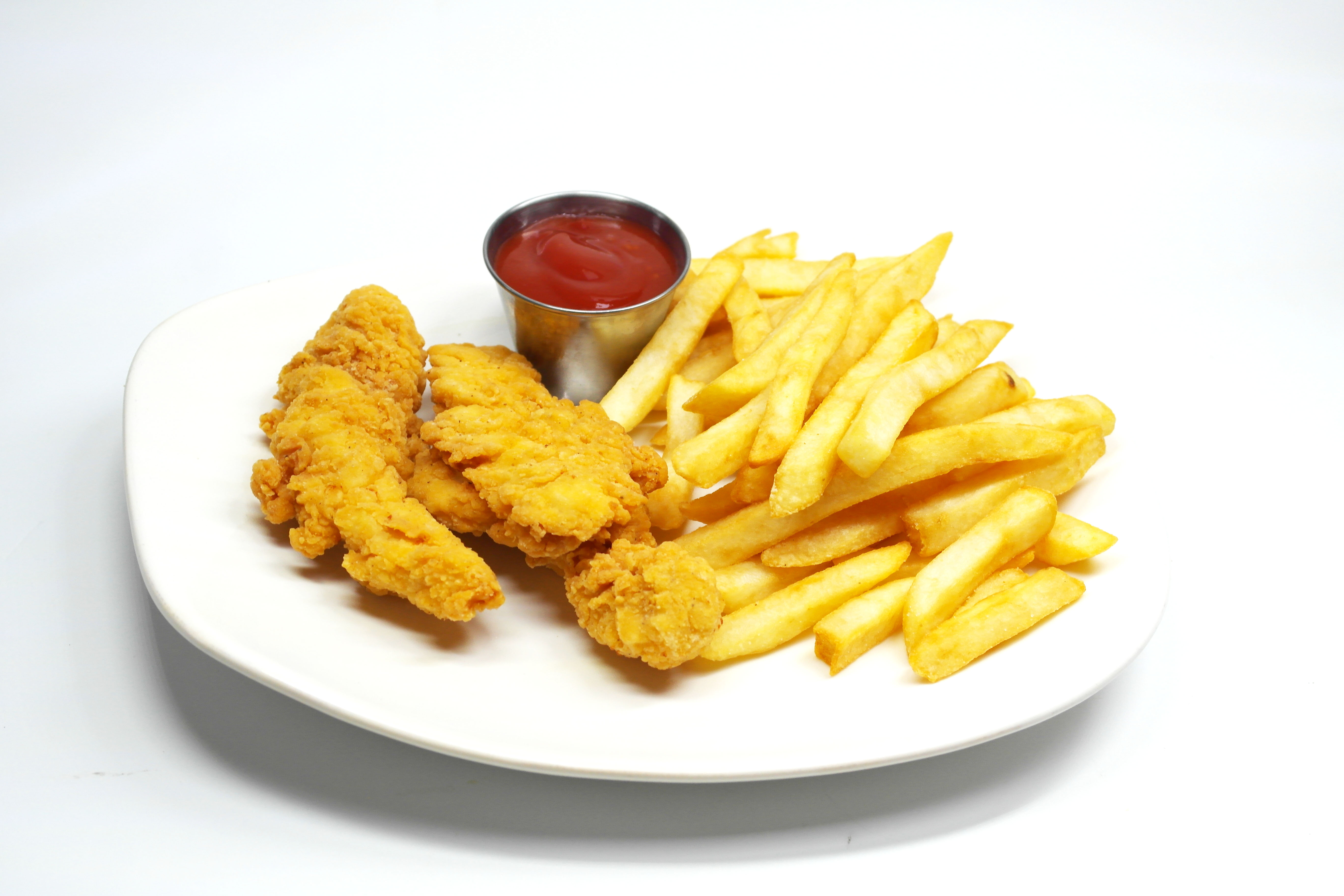 Order Kid's Chicken Tenders and Fries food online from Dimension Latin Grill store, Philadelphia on bringmethat.com