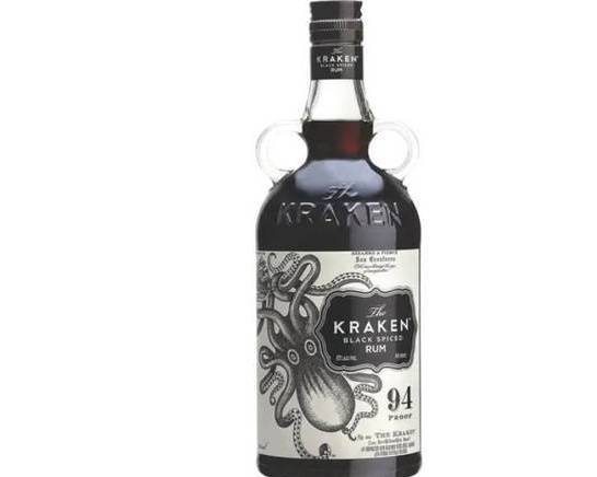 Order Kraken Black Spiced, 750mL rum (47.0% ABV) food online from Cold Spring Liquor store, Liberty Hill on bringmethat.com
