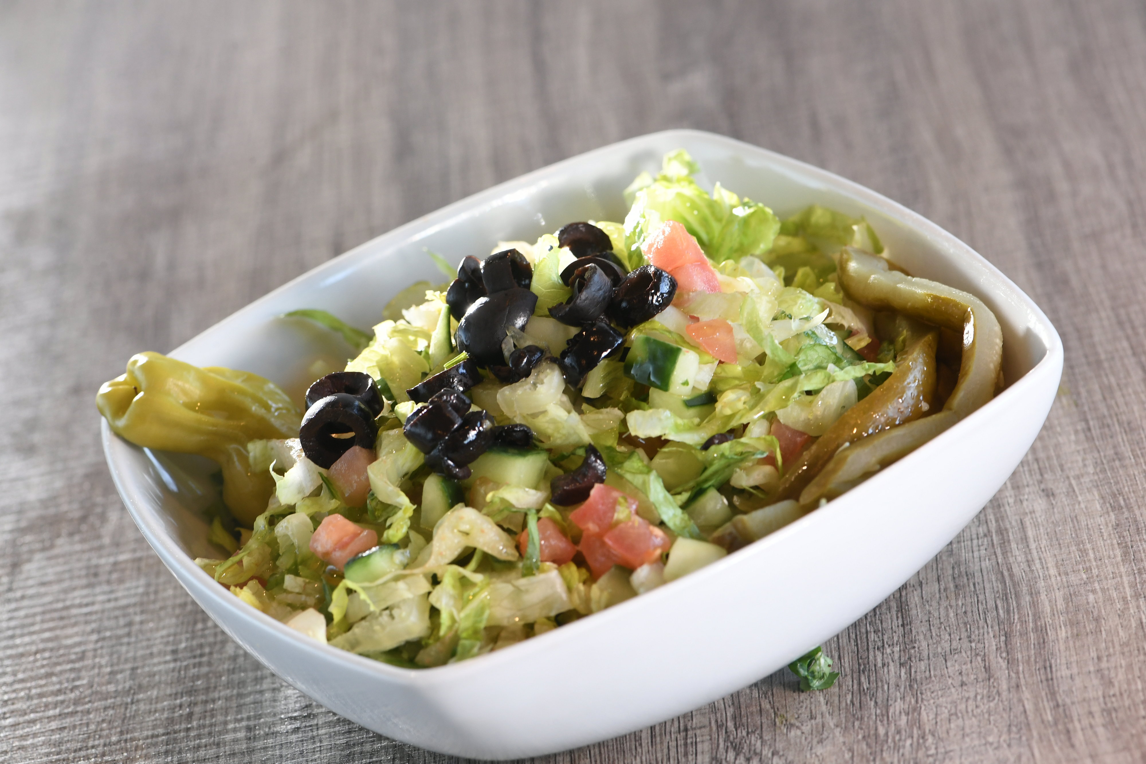 Order Mediterranean Salad food online from Shisha Cafe store, San Antonio on bringmethat.com