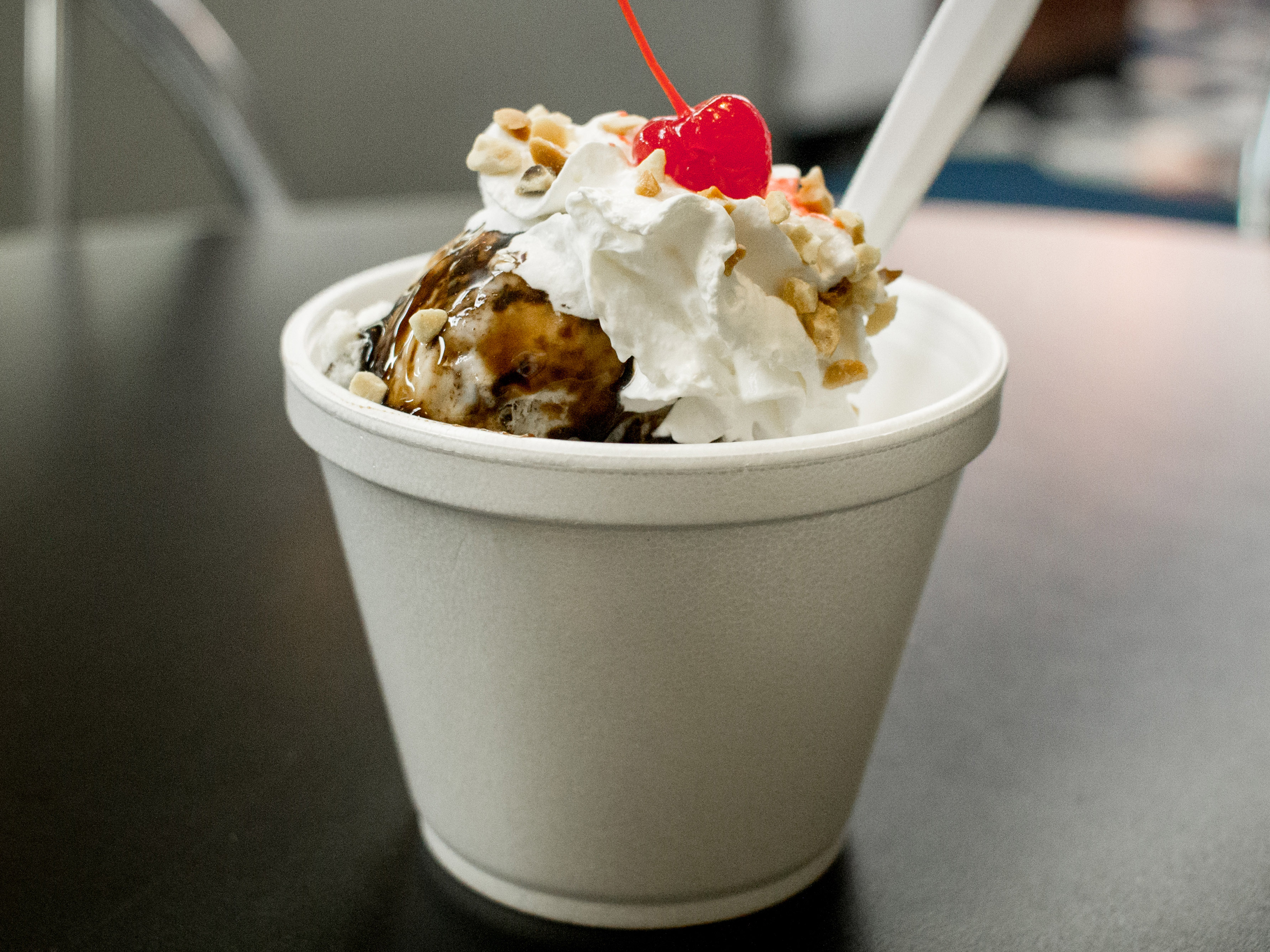 Order 2 Scoop Sundae food online from Scoops In Bloomfield store, Pittsburgh on bringmethat.com