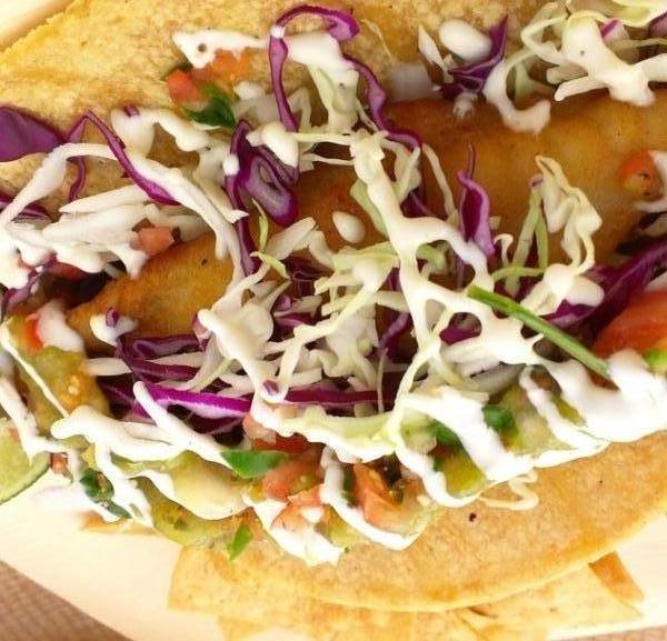 Order Fish Taco food online from Vegan Wingman store, San Diego on bringmethat.com